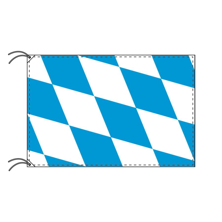 TOSPA ドイツ 連邦州旗 バイエルン自由州(100×150cm 高級テトロン 日本製）