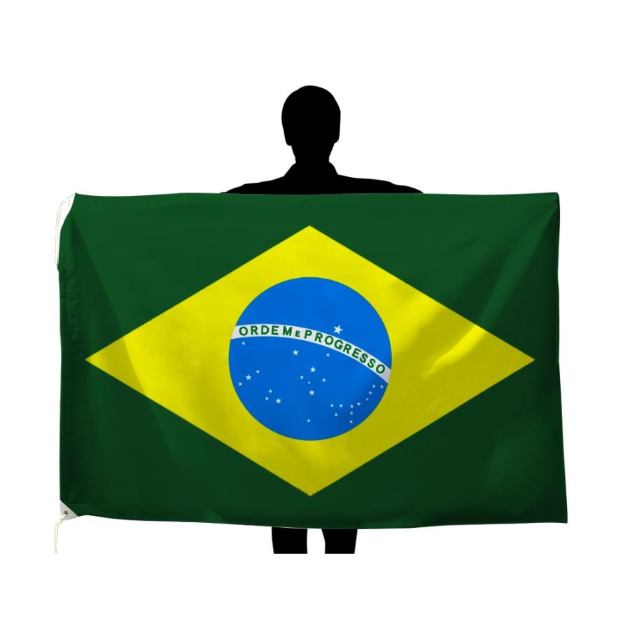 TOSPA ブラジル 国旗 100×150cm テトロン製 日本製 世界の国旗シリーズ