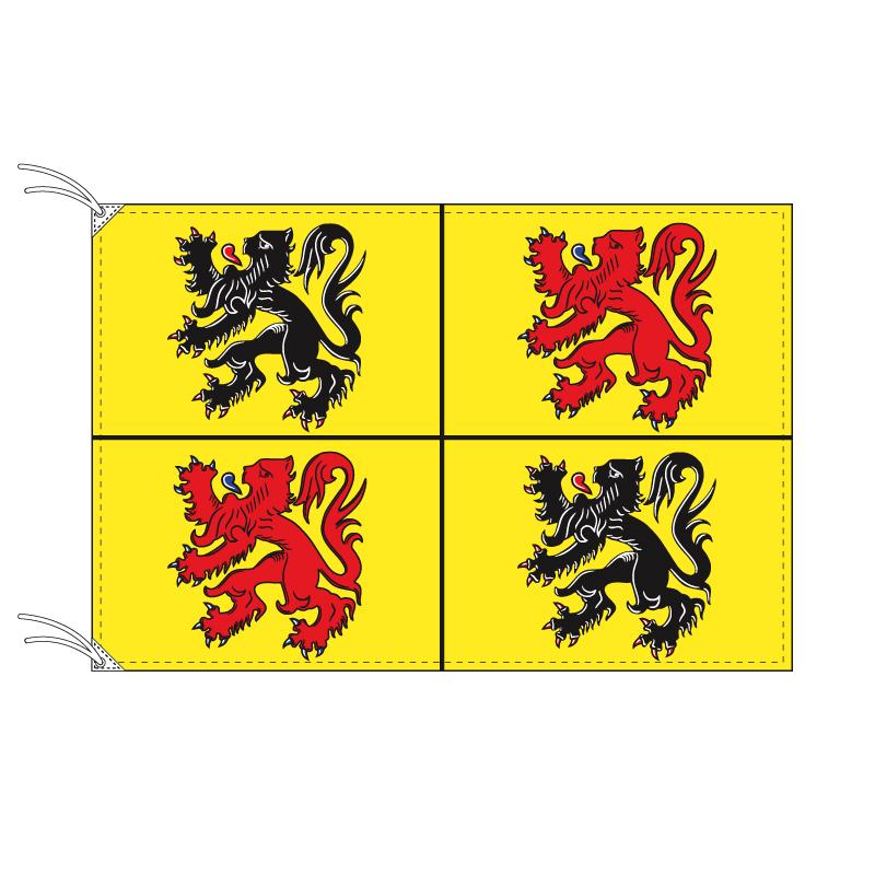 TOSPA エノー州旗 ベルギーの地方の旗 100×150cm テトロン製 日本製 世界各国の州旗シリーズ