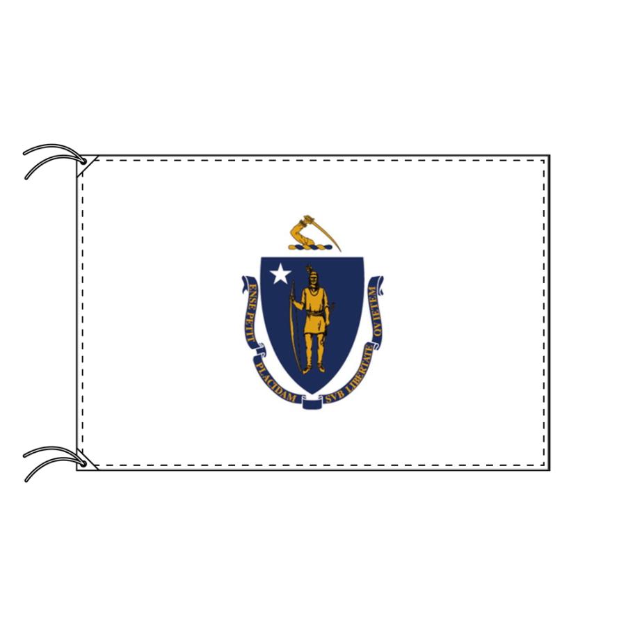 TOSPA マサチューセッツ州旗 アメリカ合衆国の州旗 100×150cm 高級テトロン製