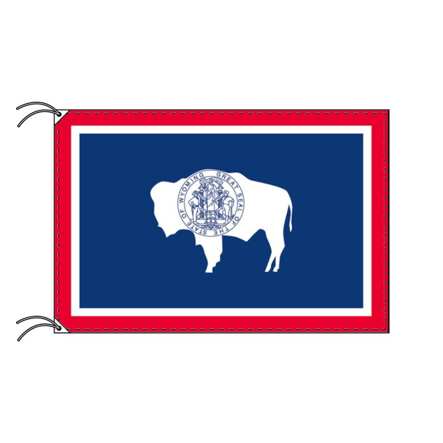 TOSPA ワイオミング州旗 アメリカ合衆国の州旗 100×150cm 高級テトロン製