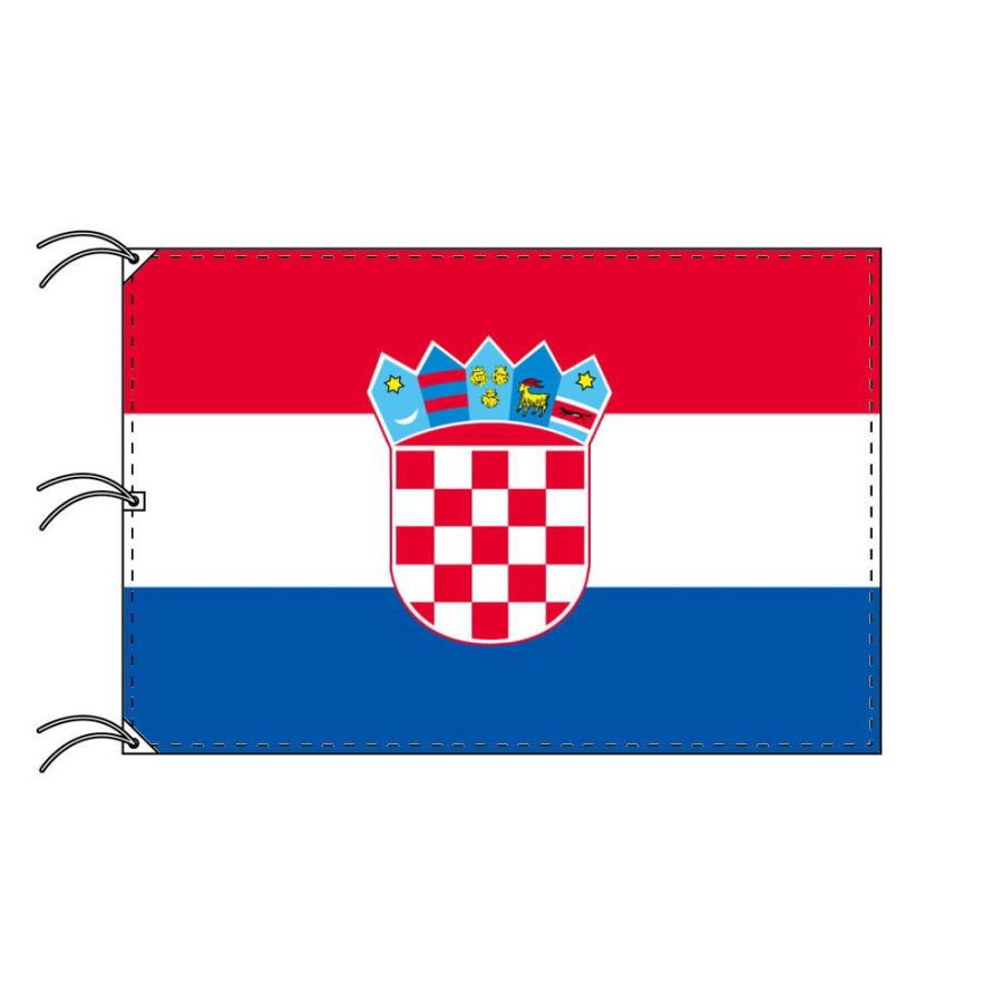 TOSPA クロアチア 国旗 140×210cm テトロン製 日本製 世界の国旗シリーズ