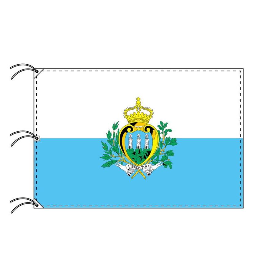 TOSPA サンマリノ 国旗 140×210cm テトロン製 日本製 世界の国旗シリーズ