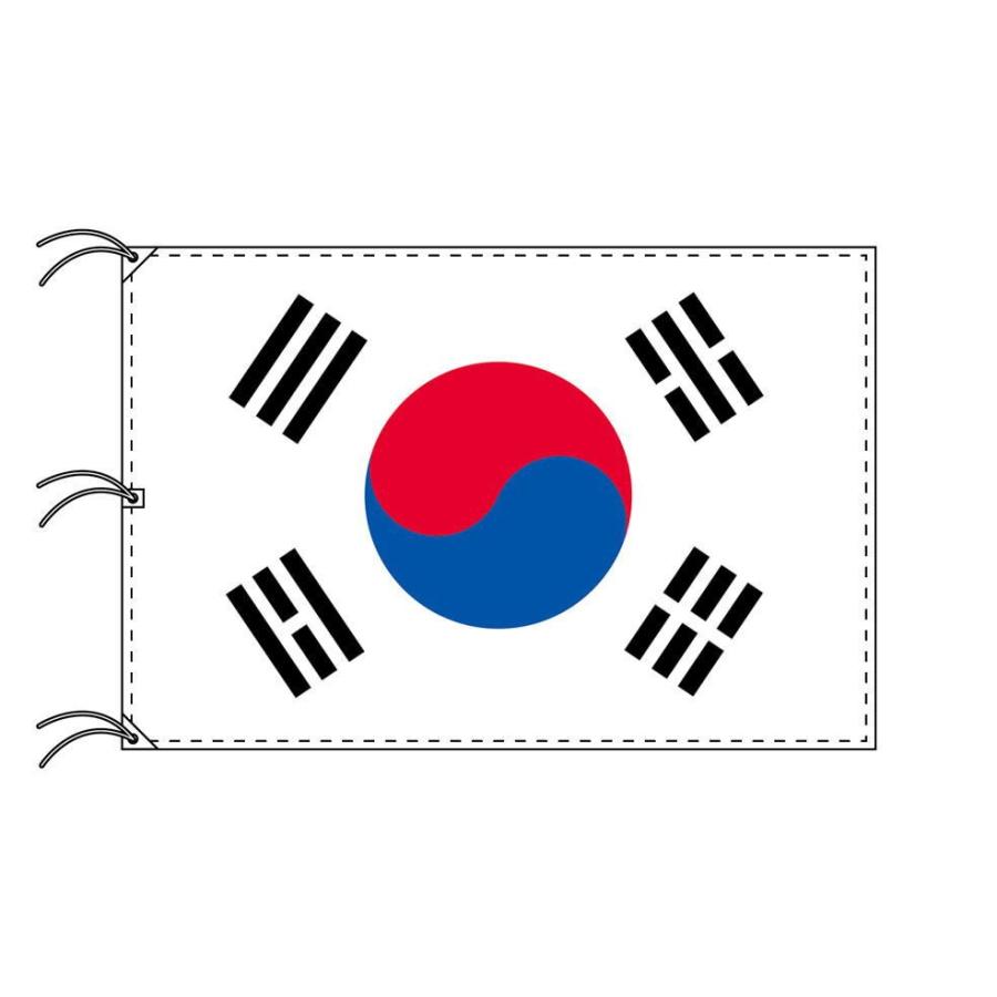 TOSPA　大韓民国　韓国　140×210cm　国旗　日本製　テトロン製　世界の国旗シリーズ