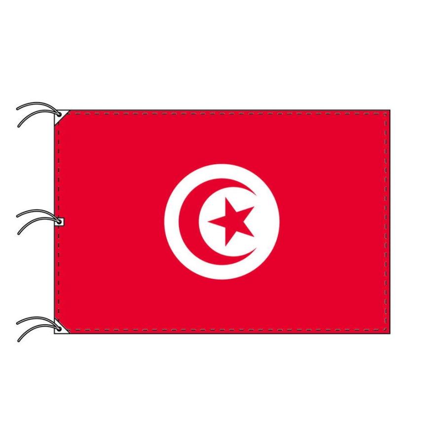 TOSPA　チュニジア　国旗　140×210cm　テトロン製　日本製　世界の国旗シリーズ