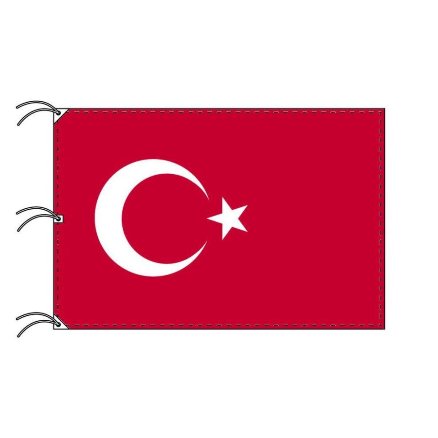 TOSPA トルコ 国旗 140×210cm テトロン製 日本製 世界の国旗シリーズ