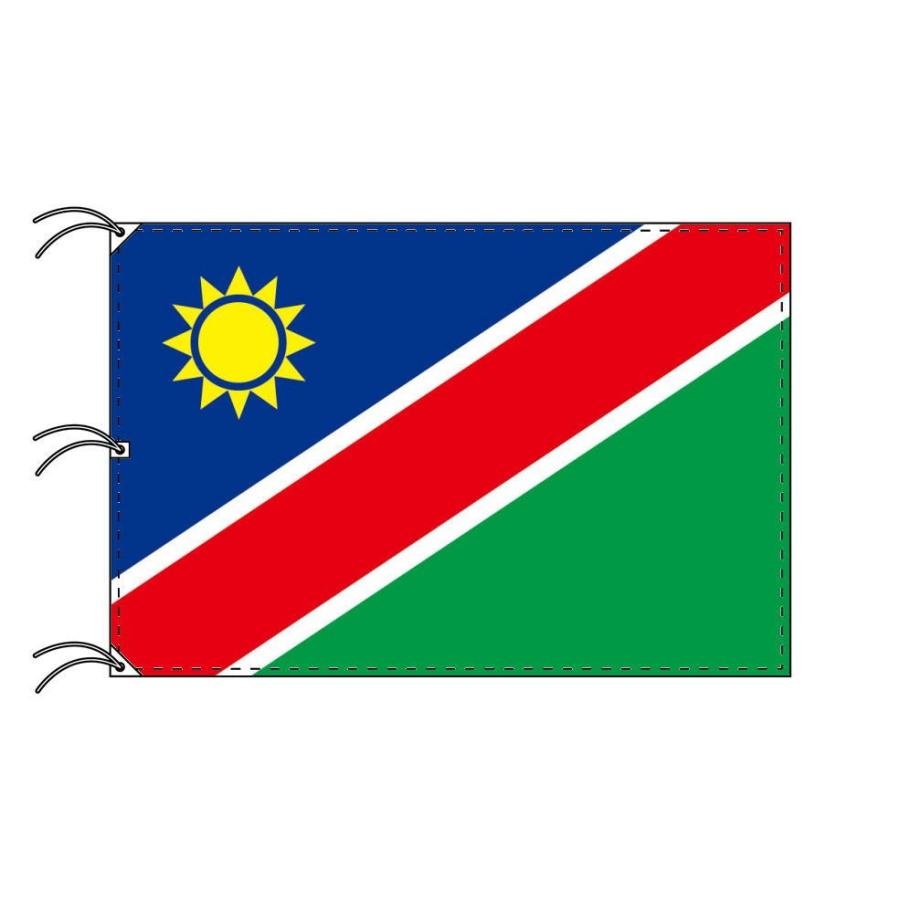TOSPA　ナミビア　国旗　140×210cm　日本製　世界の国旗シリーズ　テトロン製