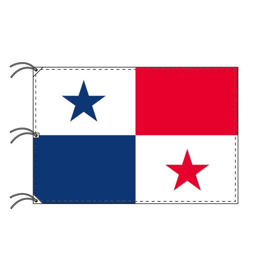 TOSPA パナマ 国旗 140×210cm テトロン製 日本製 世界の国旗シリーズ