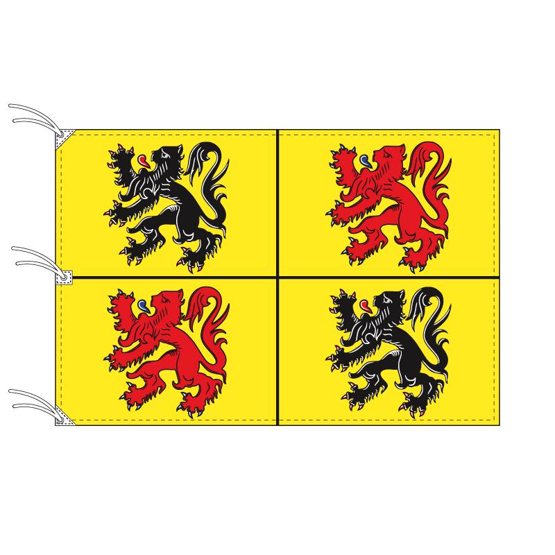 TOSPA エノー州旗 ベルギーの地方の旗 140×210cm テトロン製 日本製 世界各国の州旗シリーズ