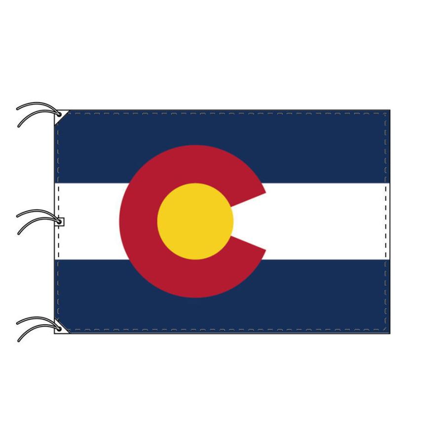 TOSPA コロラド州旗 アメリカ合衆国の州旗 140×210cm 高級テトロン製