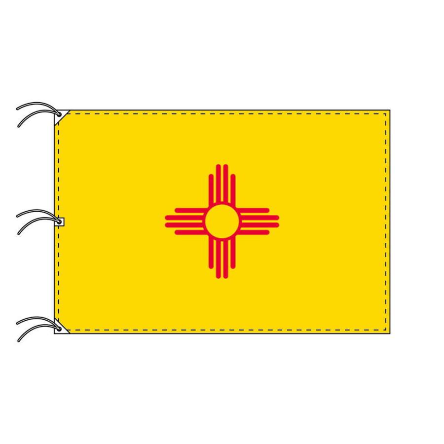 TOSPA ニューメキシコ州旗 アメリカ合衆国の州旗 140×210cm 高級テトロン製