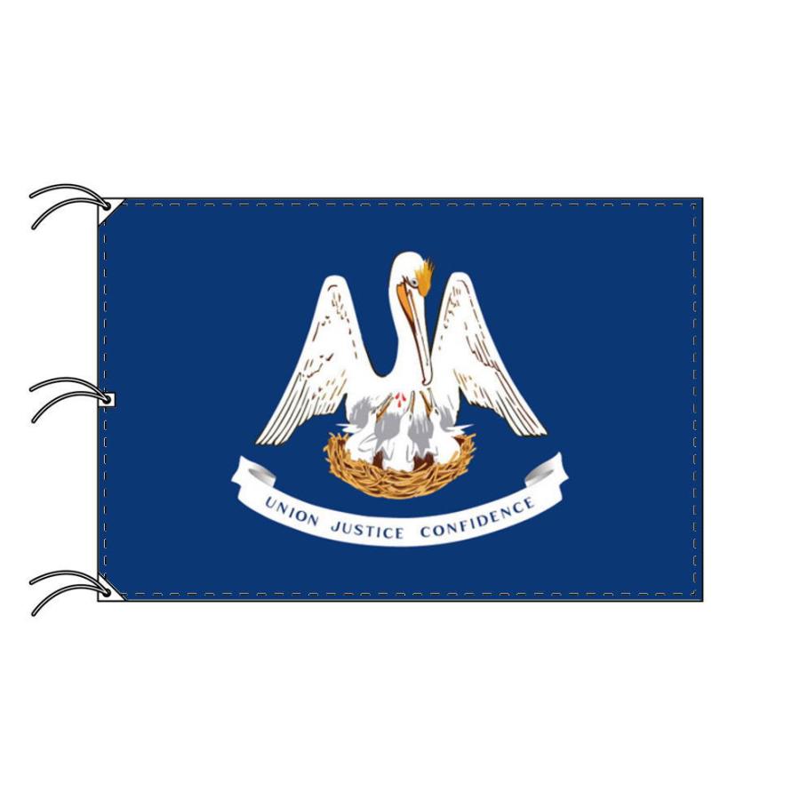 TOSPA ルイジアナ州旗 アメリカ合衆国の州旗 140×210cm 高級テトロン製