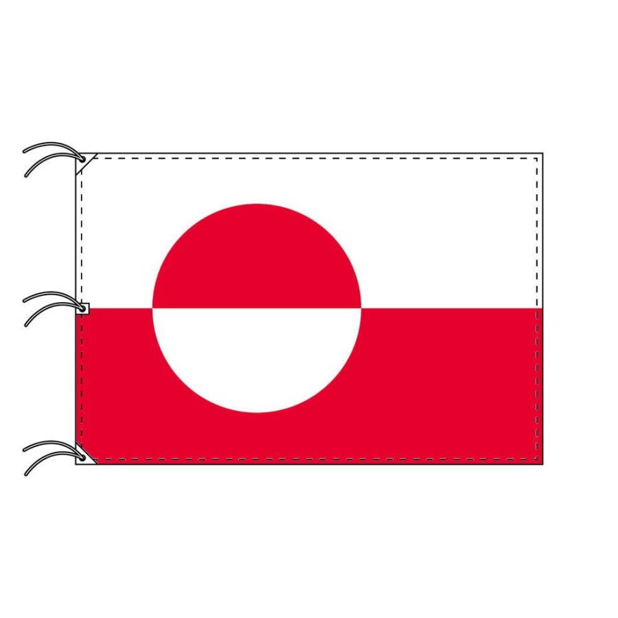 TOSPA デンマーク領グリーンランド 旗 140×210cm テトロン製 日本製