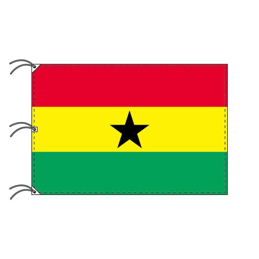 年中無休 ガーナ 国旗 世界の国旗シリーズ 日本製 テトロン製 180 270cm 万国旗 Raffles Mn