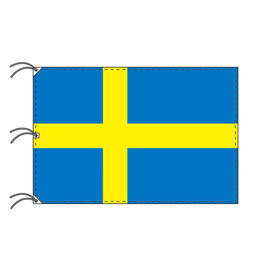 TOSPA　スウェーデン　国旗　180×270cm　日本製　世界の国旗シリーズ　テトロン製
