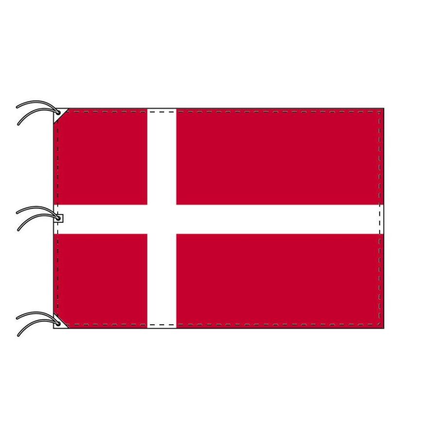 TOSPA　デンマーク　国旗　200×300cm　日本製　世界の国旗シリーズ　テトロン製