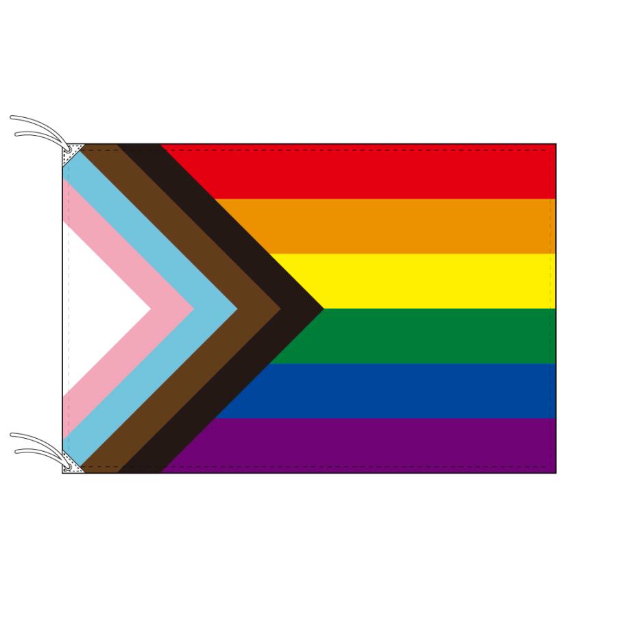 TOSPA プログレス プライド フラッグ Progress Pride Flag 120×180cm テトロン製 日本製