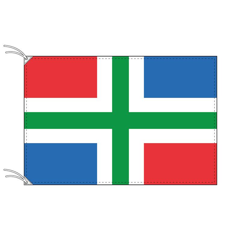 TOSPA　フローニンゲン州の旗　オランダの州旗　120×180cm　日本製　世界各国の州旗シリーズ　テトロン製