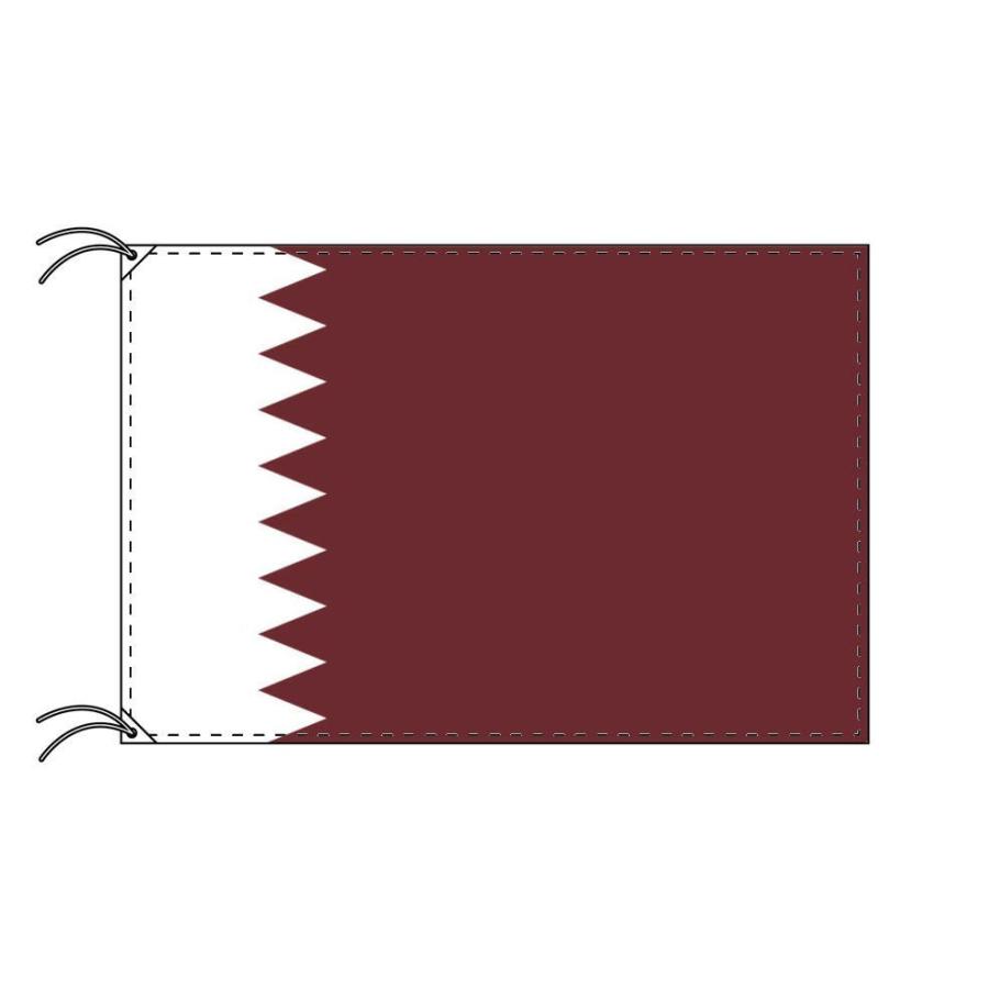 TOSPA カタール 国旗 120×180cm テトロン製 日本製 世界の国旗シリーズ