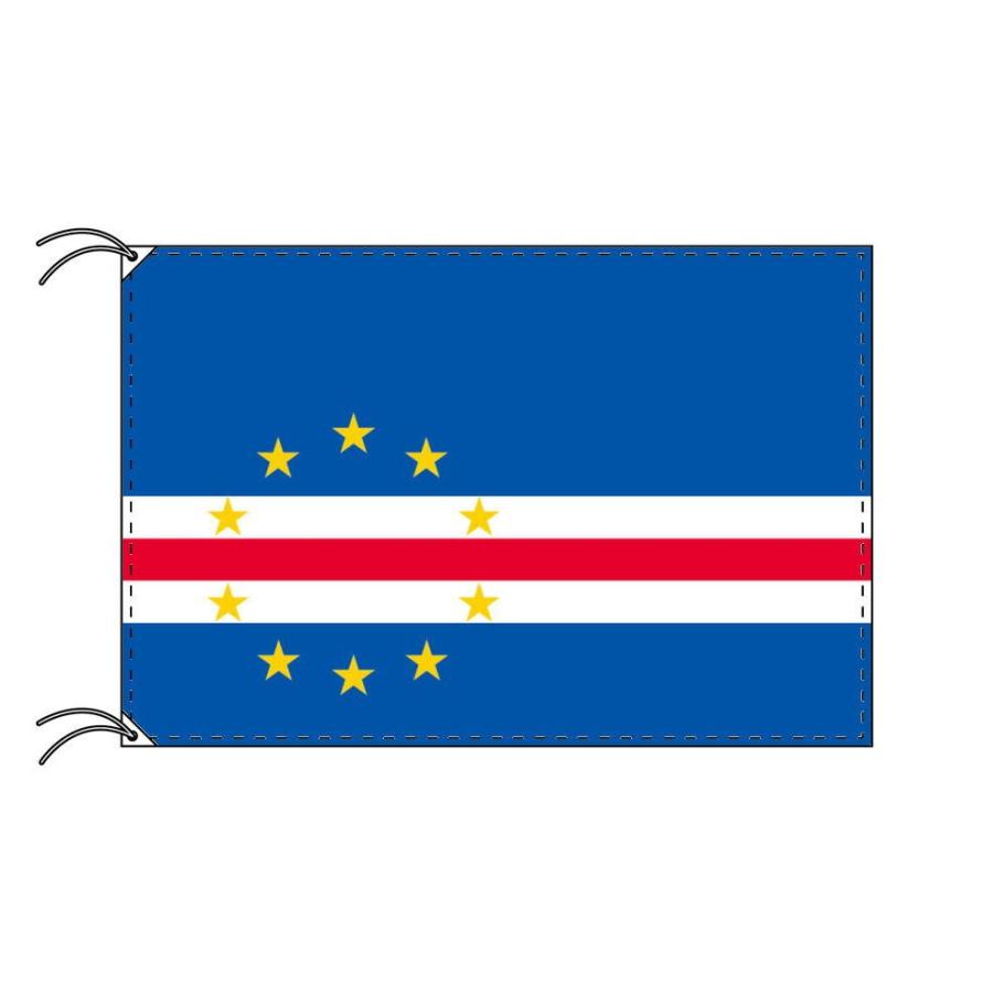 TOSPA カーボベルデ 国旗 120×180cm テトロン製 日本製 世界の国旗シリーズ