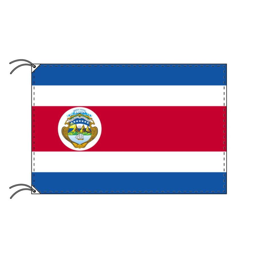 TOSPA コスタリカ 国旗 紋章入り 120×180cm テトロン製 日本製 世界の国旗シリーズ