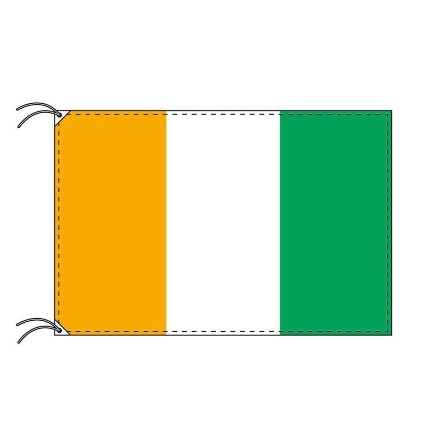 TOSPA コートジボワール 国旗 120×180cm テトロン製 日本製 世界の国旗シリーズ