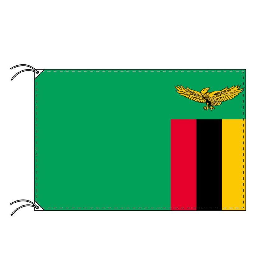 TOSPA ザンビア 国旗 120×180cm テトロン製 日本製 世界の国旗シリーズ