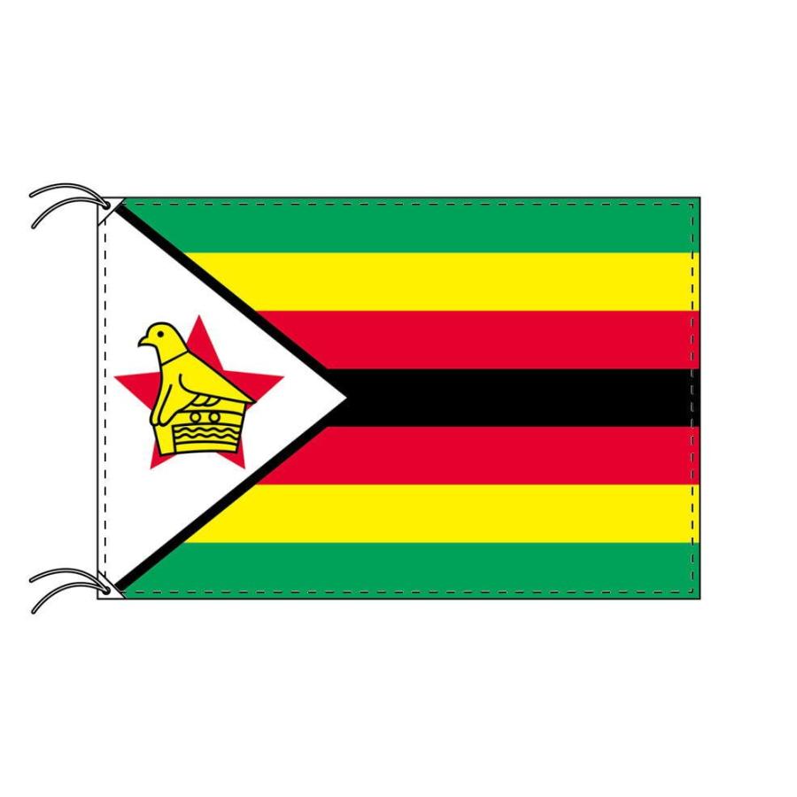 TOSPA ジンバブエ 国旗 120×180cm テトロン製 日本製 世界の国旗シリーズ
