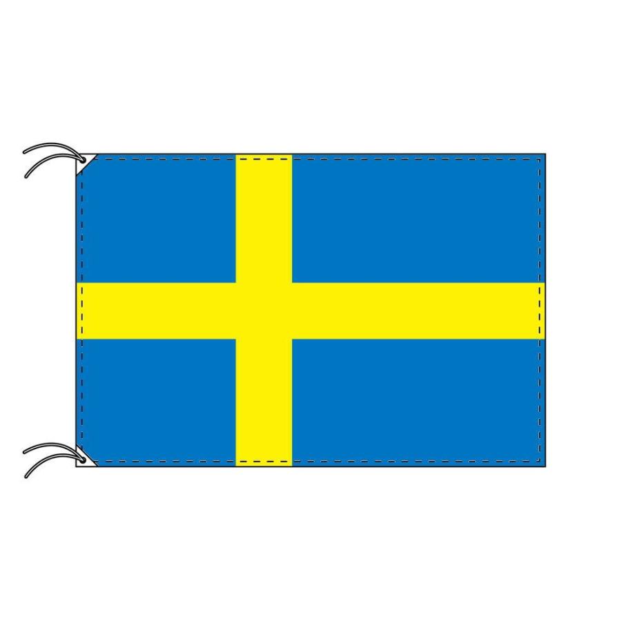 TOSPA　スウェーデン　国旗　日本製　世界の国旗シリーズ　120×180cm　テトロン製