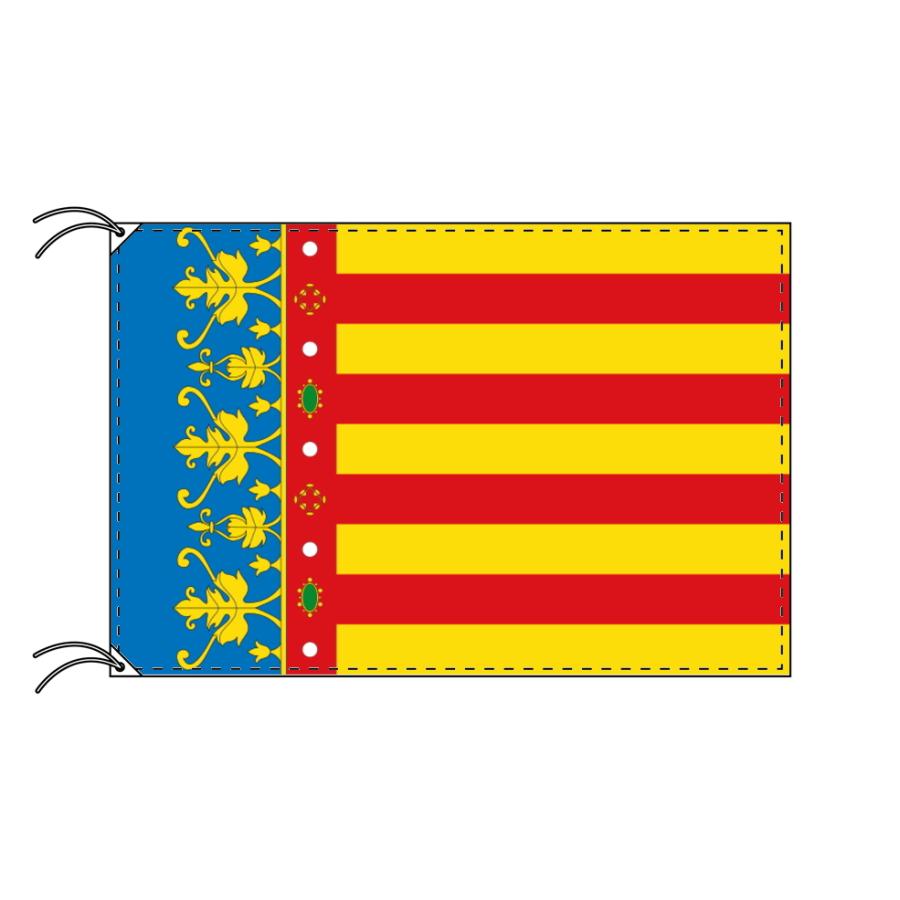 TOSPA　スペイン　自治州旗　バレンシア州（120×180cm　高級テトロン製）