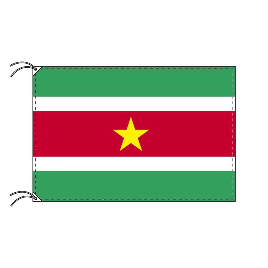 TOSPA スリナム 国旗 120×180cm テトロン製 日本製 世界の国旗シリーズ