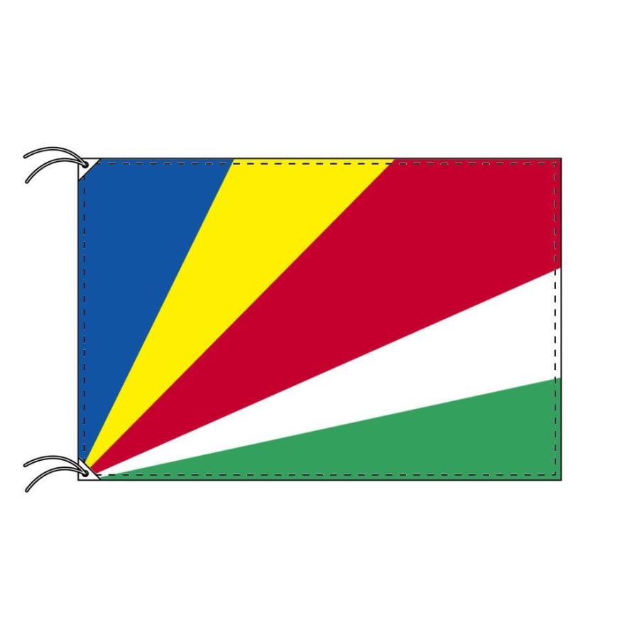 TOSPA　セーシェル　国旗　120×180cm　テトロン製　日本製　世界の国旗シリーズ