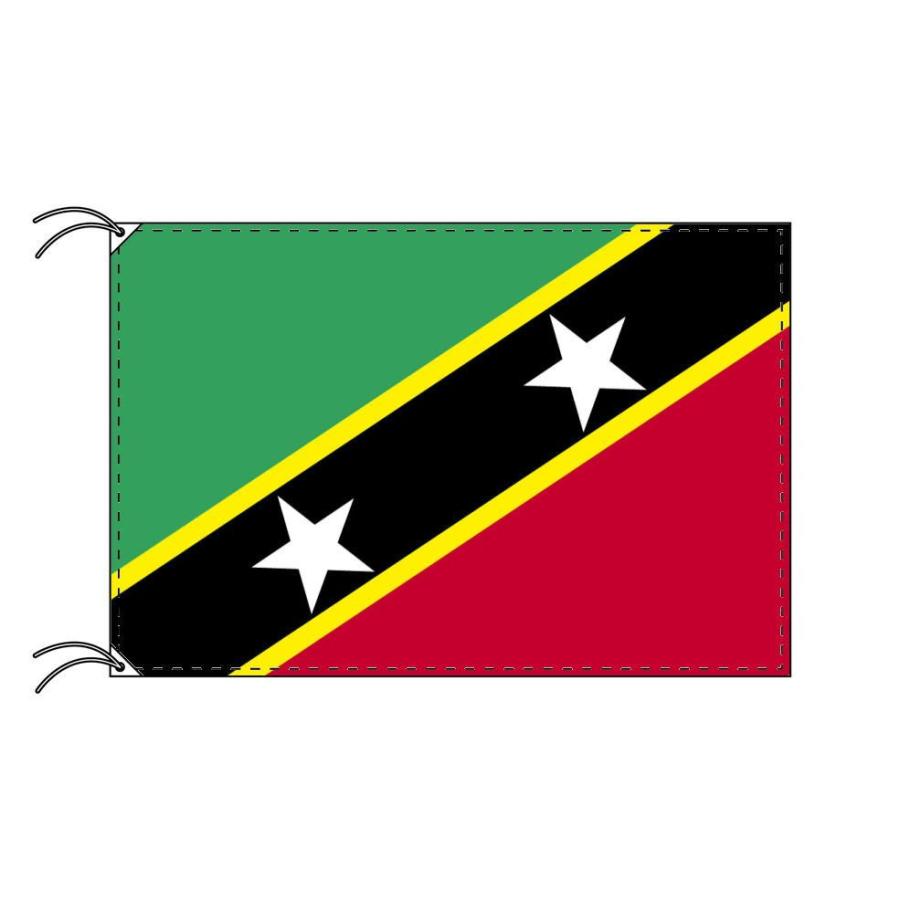 TOSPA セントクリストファー ネービス 国旗 120×180cm テトロン製 日本製 世界の国旗シリーズ