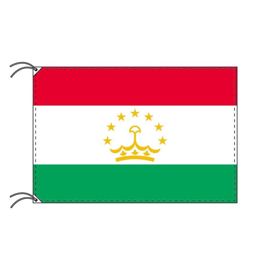 TOSPA　タジキスタン　国旗　テトロン製　日本製　120×180cm　世界の国旗シリーズ