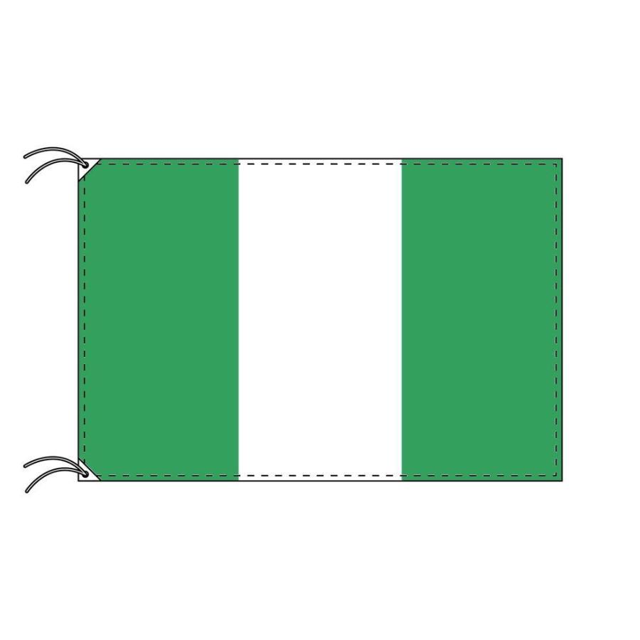 TOSPA　ナイジェリア　国旗　テトロン製　日本製　120×180cm　世界の国旗シリーズ