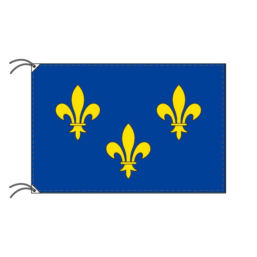 TOSPA　イル＝ド＝フランス地域圏　フランス地域圏の旗　高級テトロン　日本製）　州旗（120×180cm
