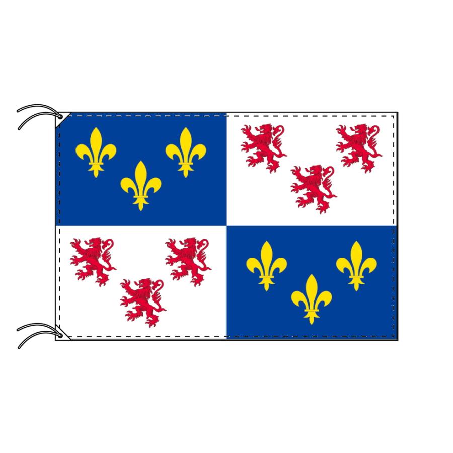 TOSPA ピカルディ地域圏 フランス地域圏の旗 州旗（120×180cm 高級テトロン 日本製）