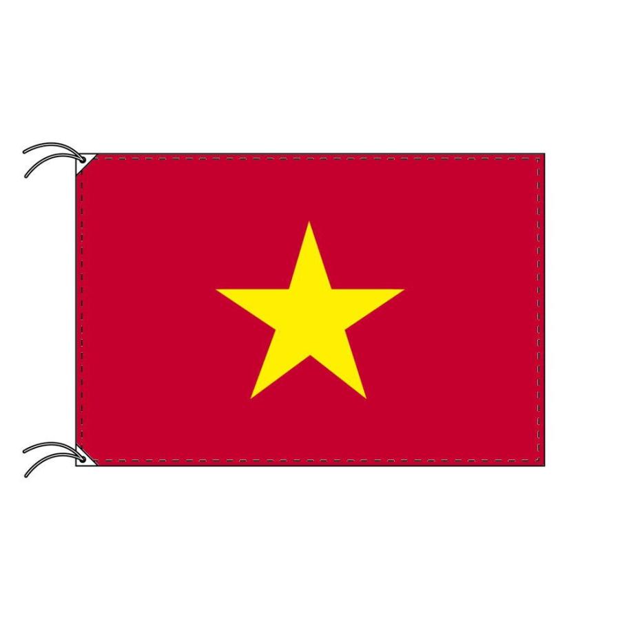 TOSPA ベトナム 国旗 120×180cm テトロン製 日本製 世界の国旗シリーズ