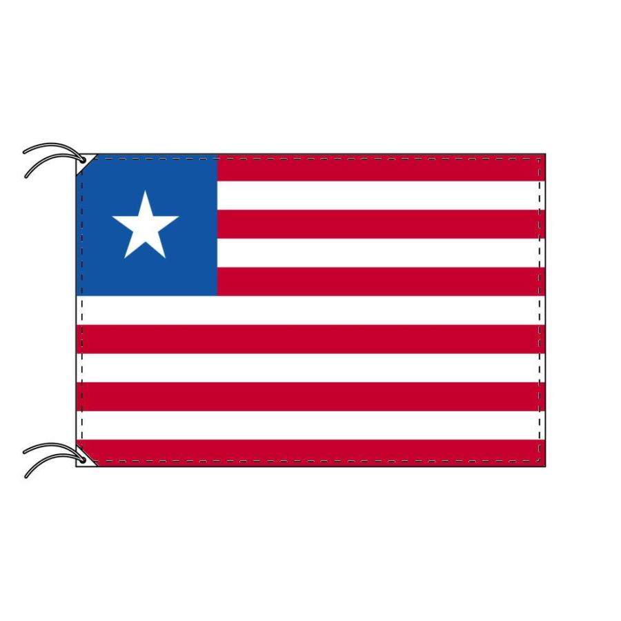TOSPA リベリア 国旗 120×180cm テトロン製 日本製 世界の国旗シリーズ