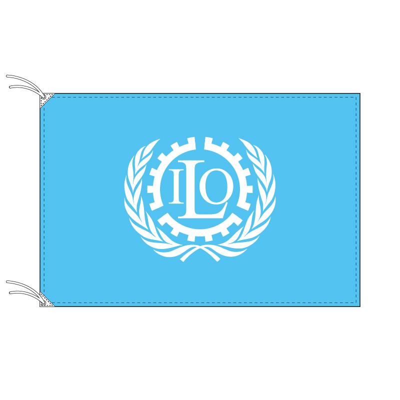 TOSPA　ILO　国際労働機関　テトロン製　120×180cm　世界の旧国旗　日本製　旗　世界の組織旗シリーズ