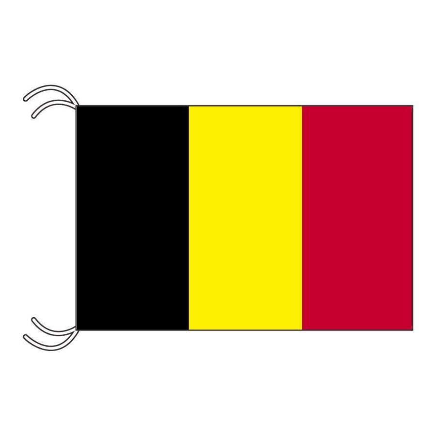 TOSPA ベルギー 国旗 MLサイズ 45×67.5cm テトロン製 日本製 世界の国旗シリーズ