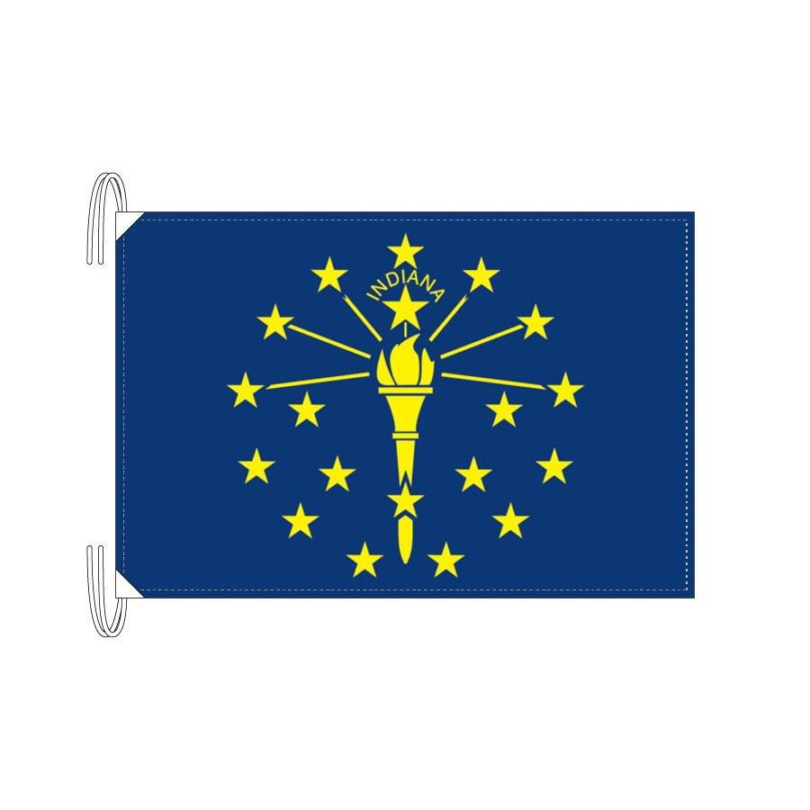 TOSPA インディアナ州旗 アメリカ合衆国の州旗 50×75cm 高級テトロン製｜tospashop