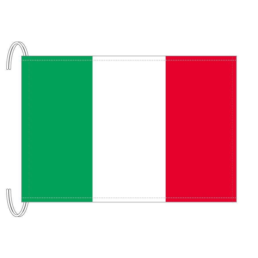 TOSPA イタリア 国旗 Mサイズ 34×50cm テトロン製 日本製 世界の国旗シリーズ :49261-06:トスパ世界の国旗販売