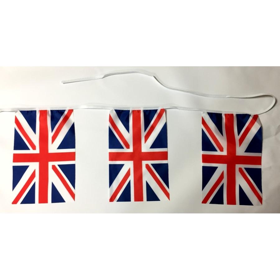 ミニ イギリス 英国 ユニオンジャック 国旗 連続旗10枚 3 5ｍ ミニ判 14 21ｃｍ テトロンポンジ製 トスパ世界の国旗販売 Yahoo 店 通販 Yahoo ショッピング