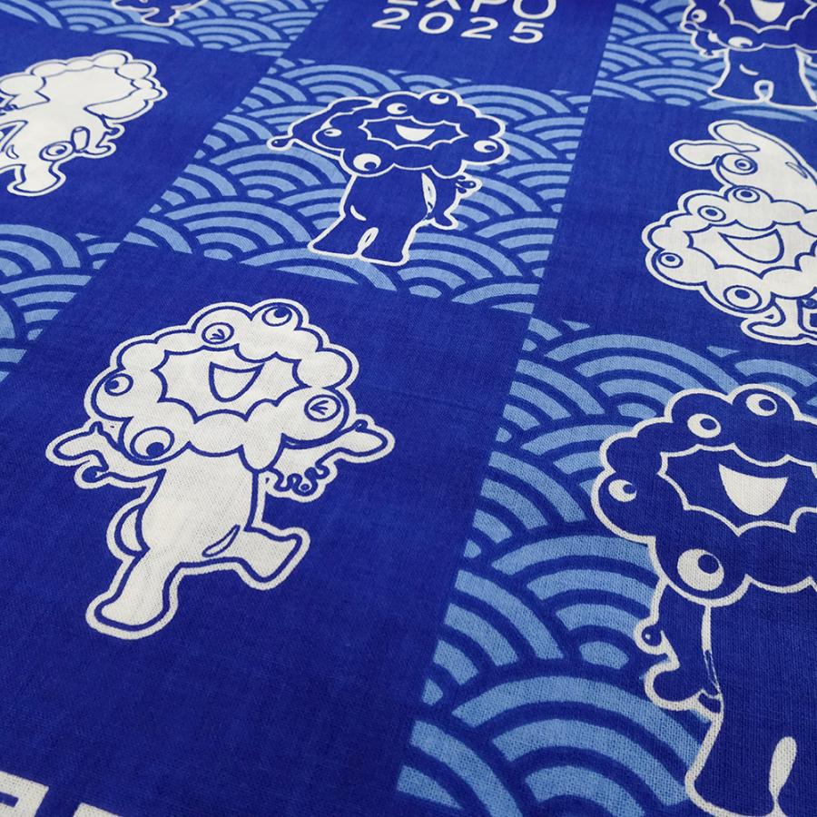 EXPO2025 ミャクミャク 手ぬぐい 青海波 紺 2025大阪・関西万博公式