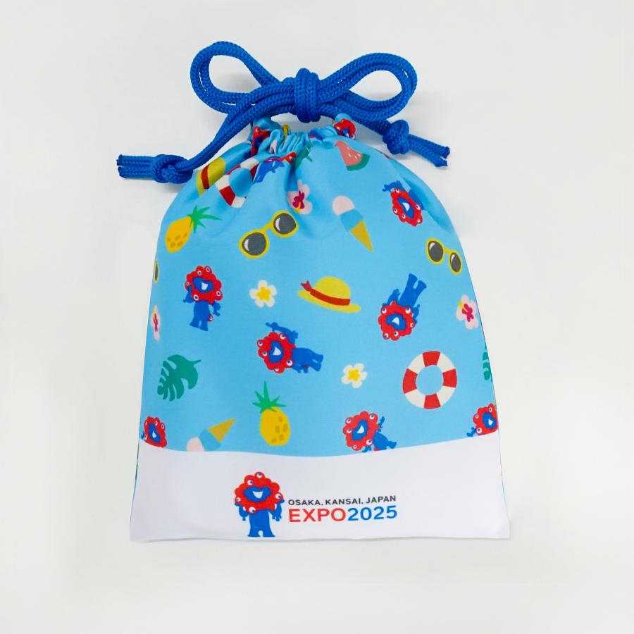 EXPO2025 ミャクミャク 巾着 サマー 水色 2025大阪・関西万博公式