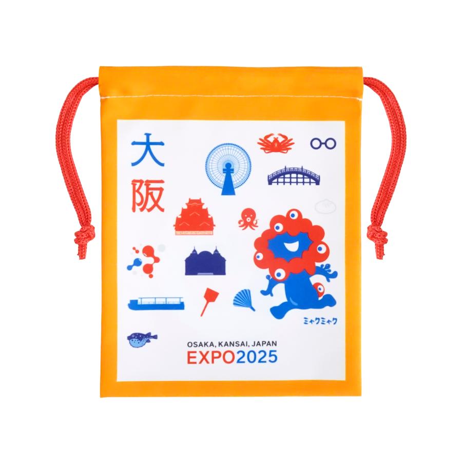 EXPO2025 ミャクミャク 巾着 OSAKA オレンジ 2025大阪・関西万博公式
