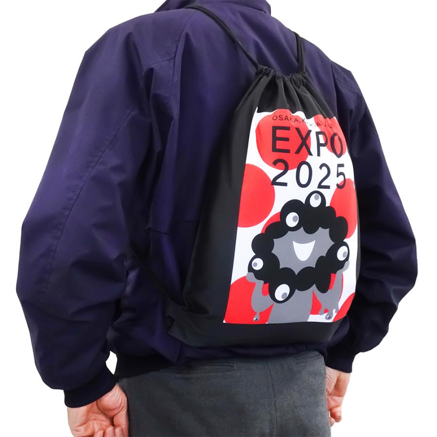 EXPO2025 ミャクミャク Mid Century 黒 ナップザック 2025大阪・関西