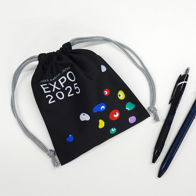 EXPO2025 ミャクミャク ミニ巾着 スヤスヤ 黒 2025大阪・関西万博公式