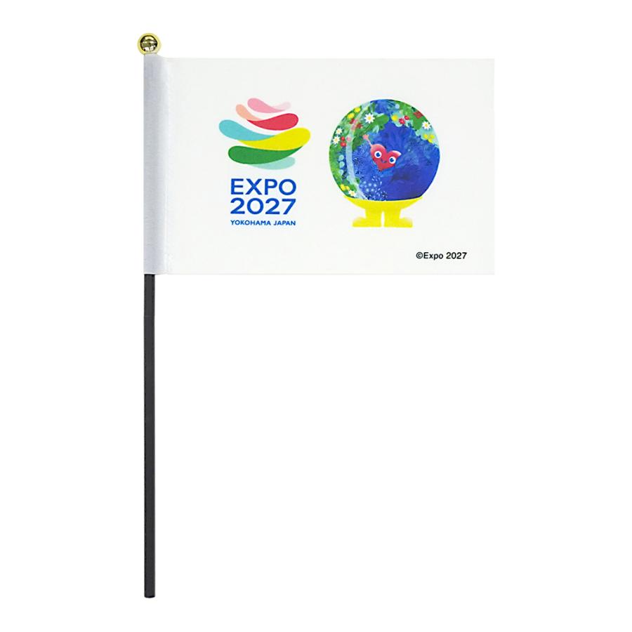 EXPO2027 トゥンクトゥンク ミニフラッグ 白 2027国際園芸博公式